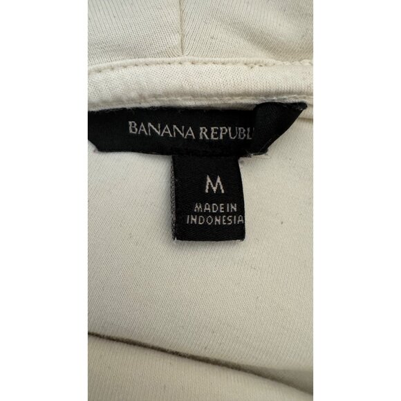 Banana Republic Size Medium Womens Cream Hoodie Cotton/Polyester Blend - Picture 2 of 12